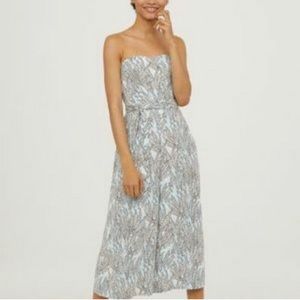 NWT H&M Strapless Wide Leg Jumpsuit